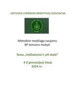 Lietuvos chemijos mokytojų asociacijos metodinė medžiaga tema „Indikatoriai ir pH skalė“