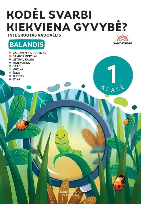 Kodėl svarbi kiekviena gyvybė? Balandis. 1 klasė. Integruotas vadovėlis „Vaivorykštė“, 8 dalis